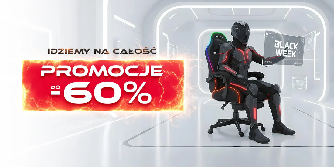 Black Friday 2025 – promocje i rabaty na fotele i biurka gamingowe Huzaro