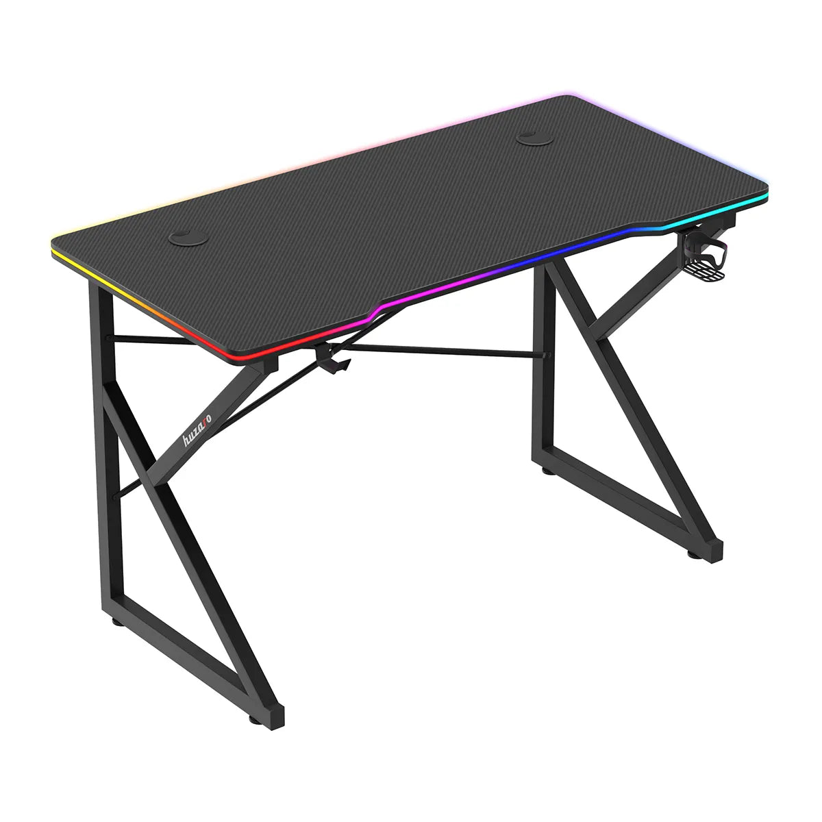 Huzaro Hero 1.7 RGB LED Gaming-Tisch Schwarz