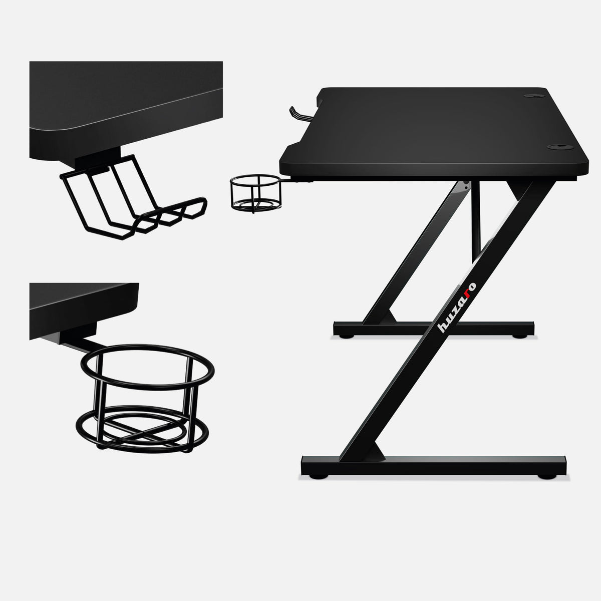 Huzaro Hero 1.8 Gaming-Schreibtisch Schwarz