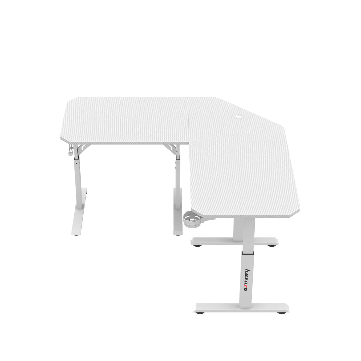 Huzaro Hero 7.3 Elektrischer Eckschreibtisch Weiß
