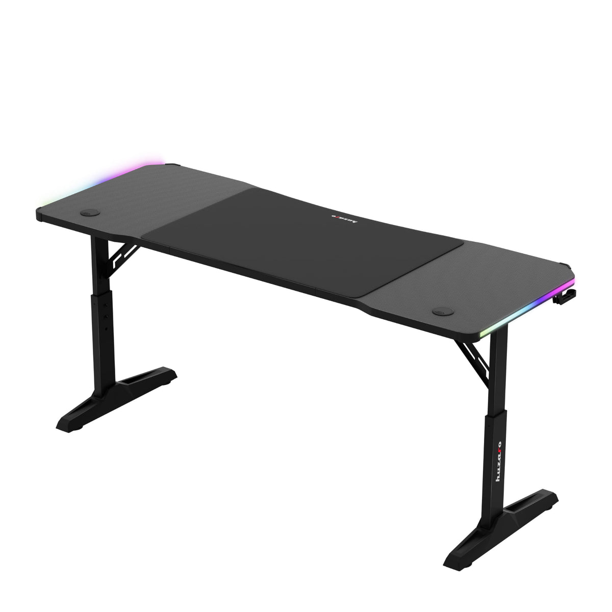 LED Gaming-Schreibtisch Huzaro Hero 4.6 RGB Schwarz 160 cm