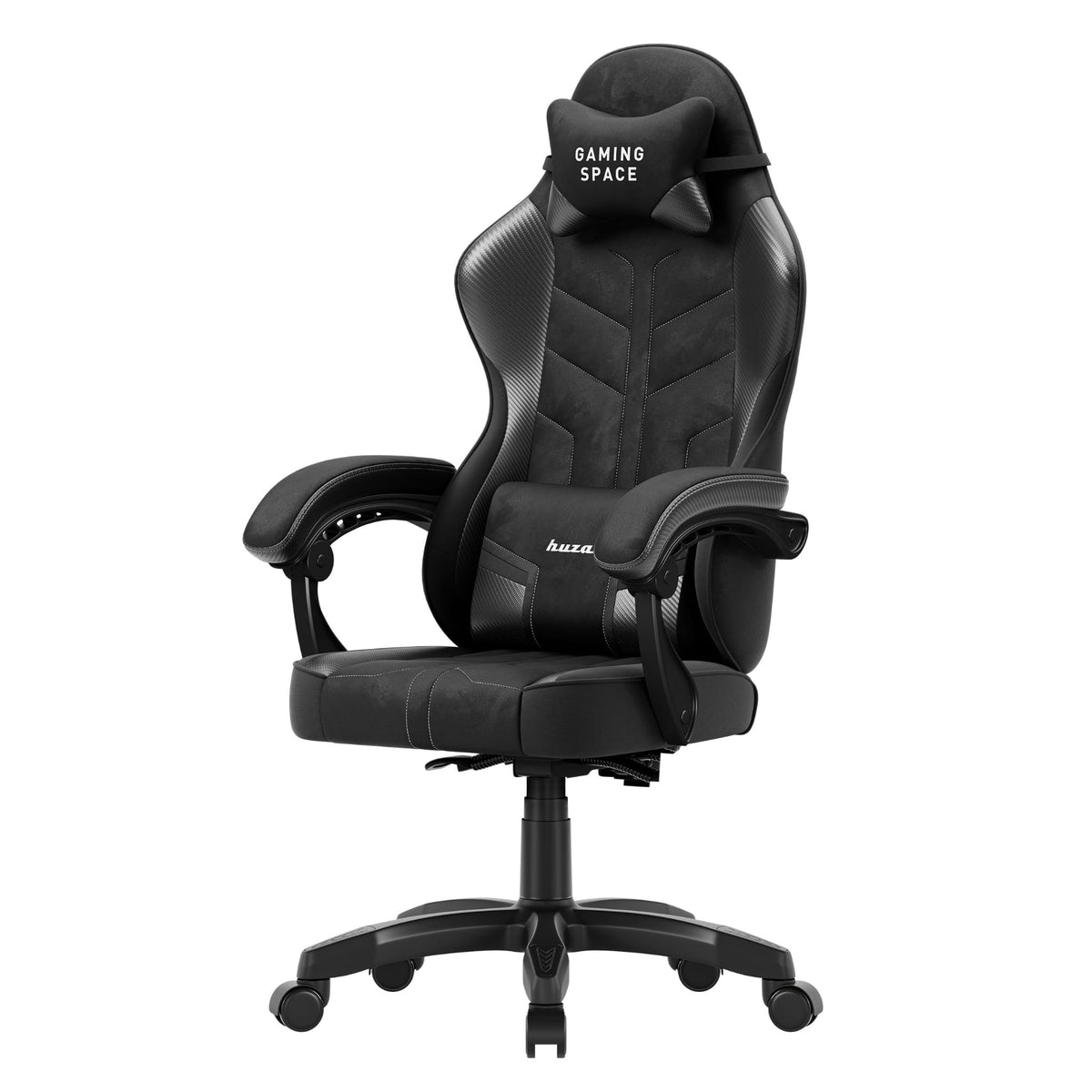Huzaro Force 2.7 Gaming-Stuhl aus schwarzem Carbon-Samt 