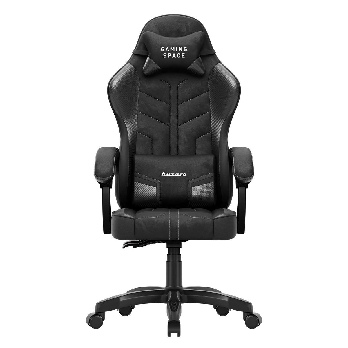 Huzaro Force 2.7 Gaming-Stuhl aus schwarzem Carbon-Samt 