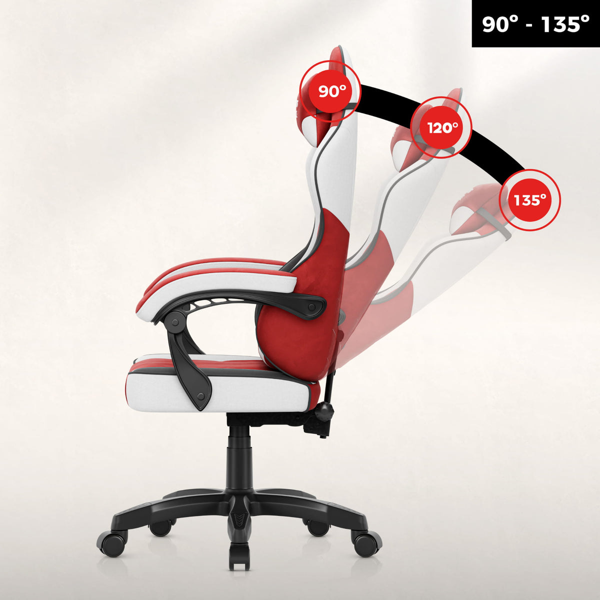 Huzaro Force 2.7 Gaming-Stuhl aus rotem Samt 