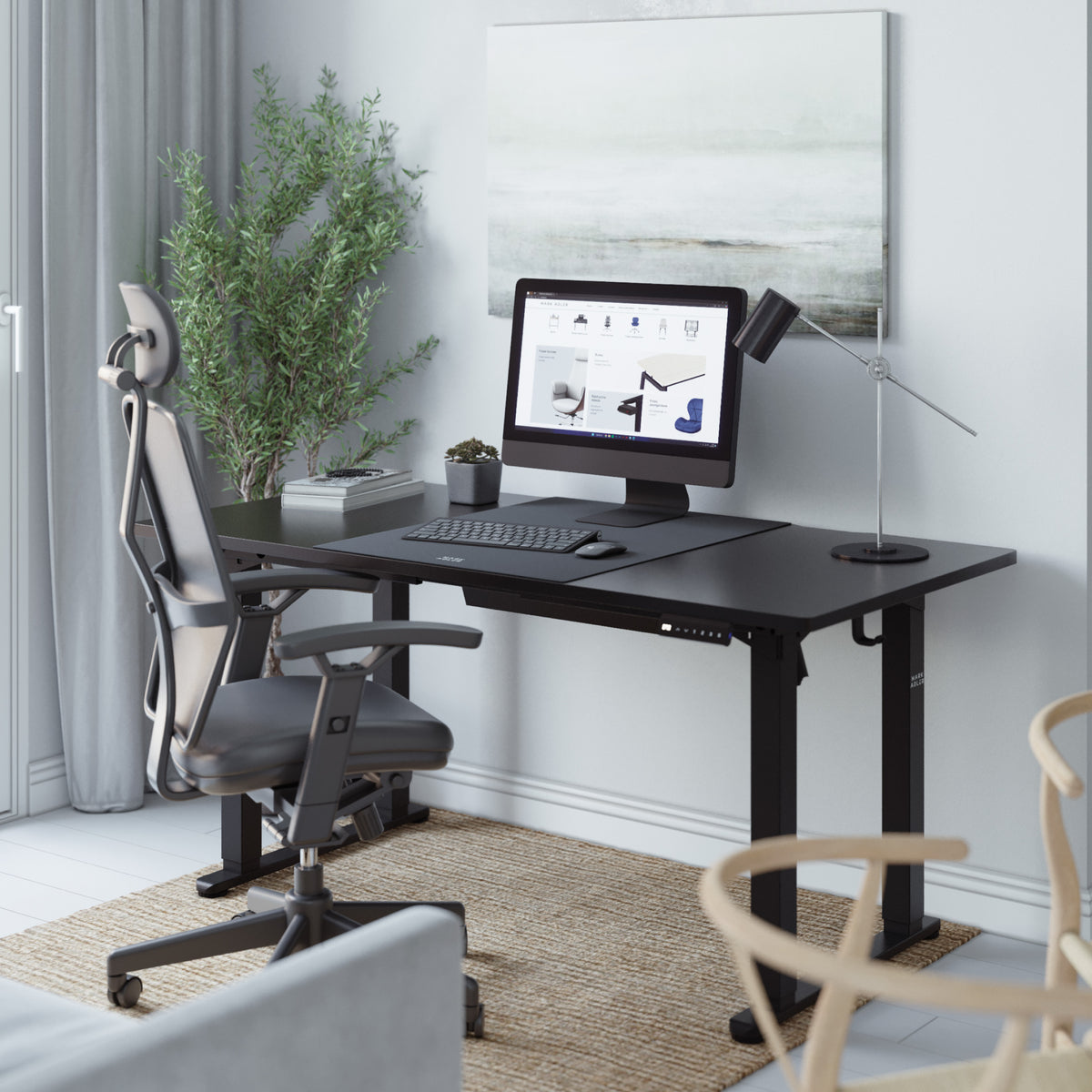 Mark Adler Leader 9.3 Schwarz elektrischer Schreibtisch