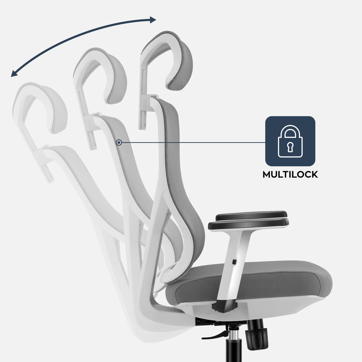 Mark Adler Manager 3.3 Weiß Ergonomischer Bürostuhl