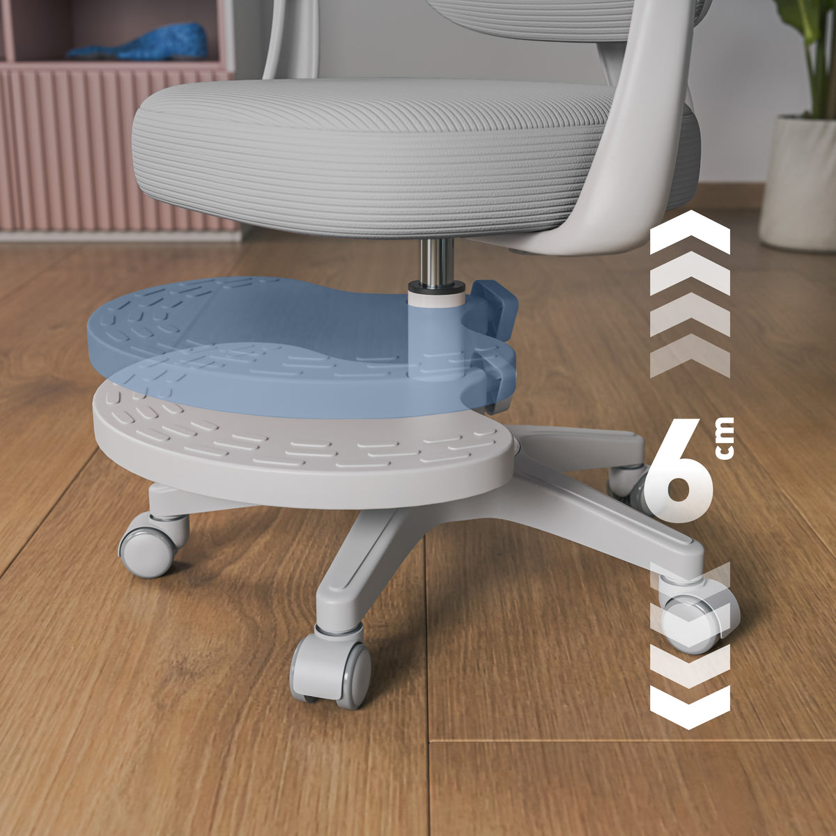Ergonomischer Kinderschreibtischstuhl Mark Adler Junior 4.4 Grau