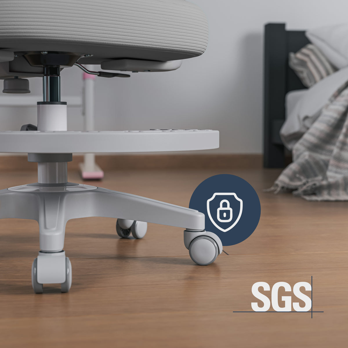 Ergonomischer Kinderschreibtischstuhl Mark Adler Junior 4.4 Grau