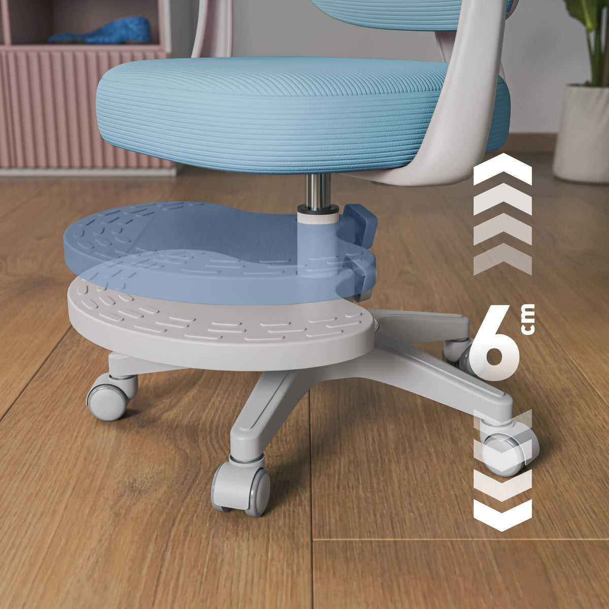 Mark Adler Junior 4.4 Blauer ergonomischer Kinderstuhl 