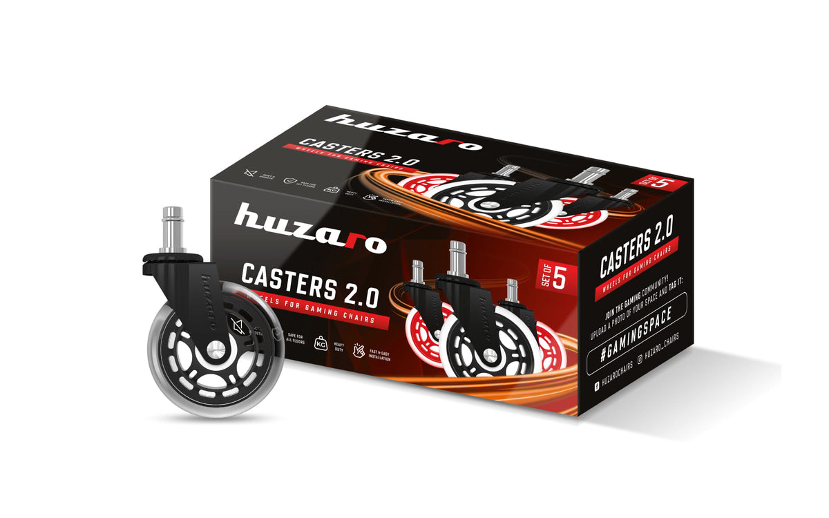 Rollen Sitzrollen Huzaro Casters 2.0 schwarz