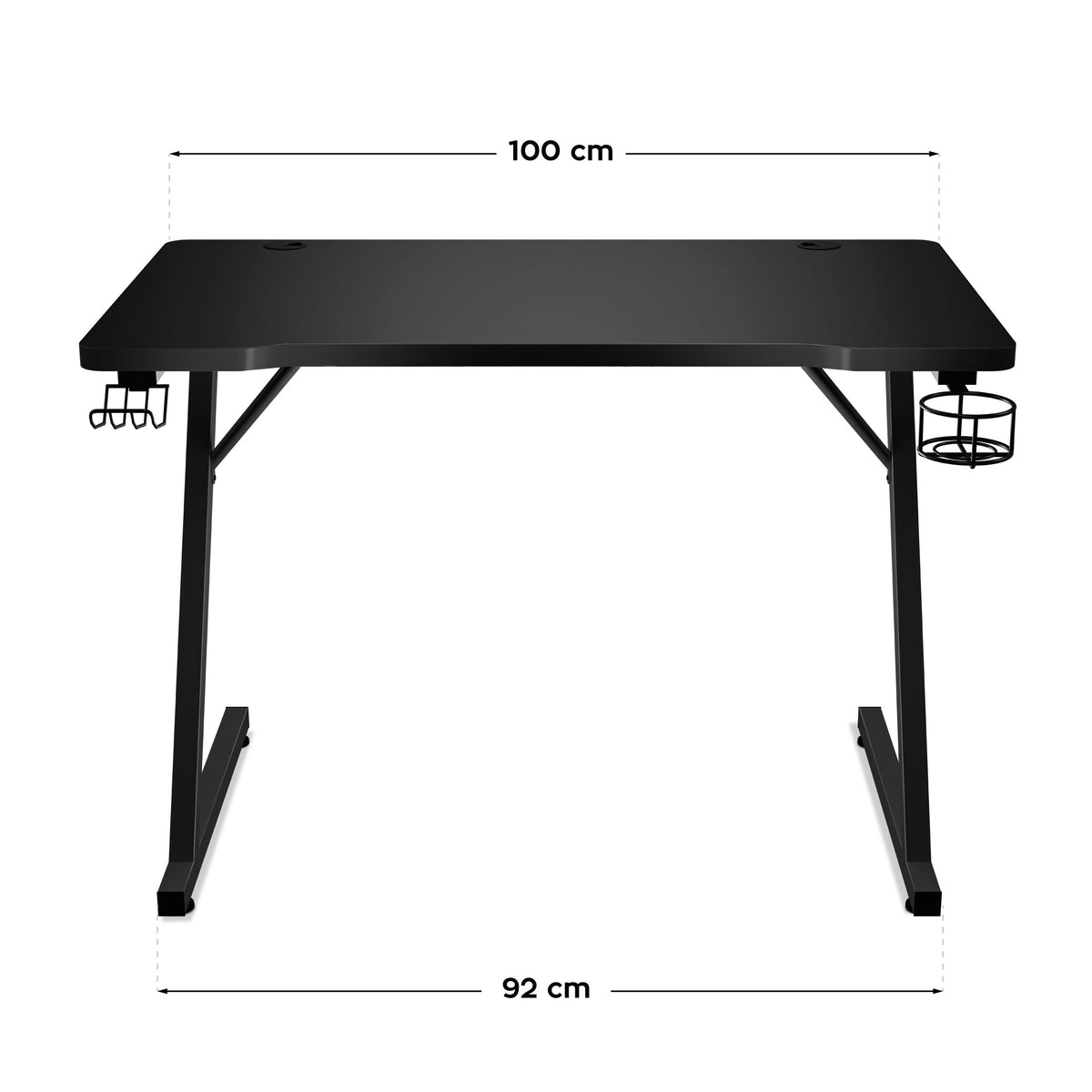 Huzaro Hero 1.8 Gaming-Schreibtisch Schwarz