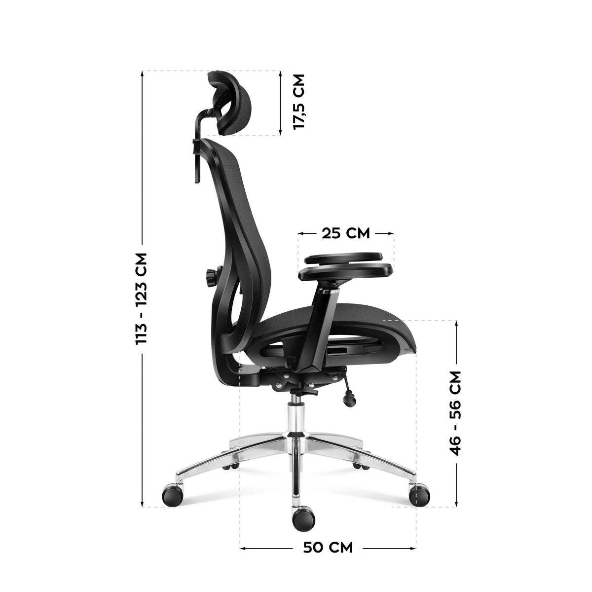 Ergonomischer Stuhl Mark Adler Expert 8.7 Schwarz Mesh