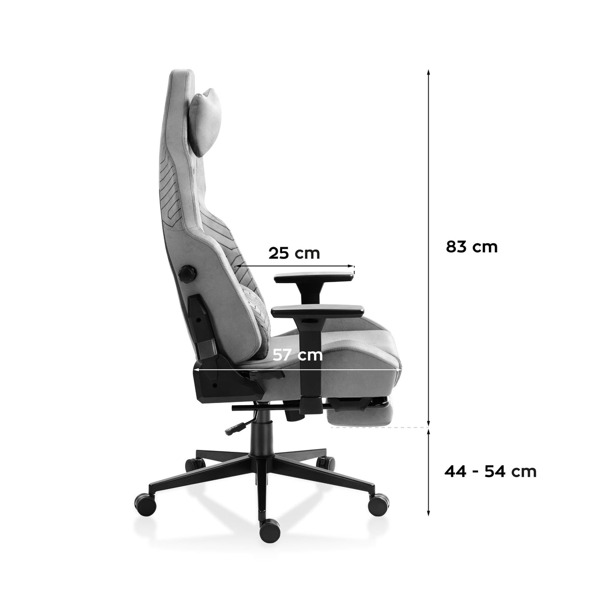Huzaro Force 8.1 Grau Gaming Stuhl
