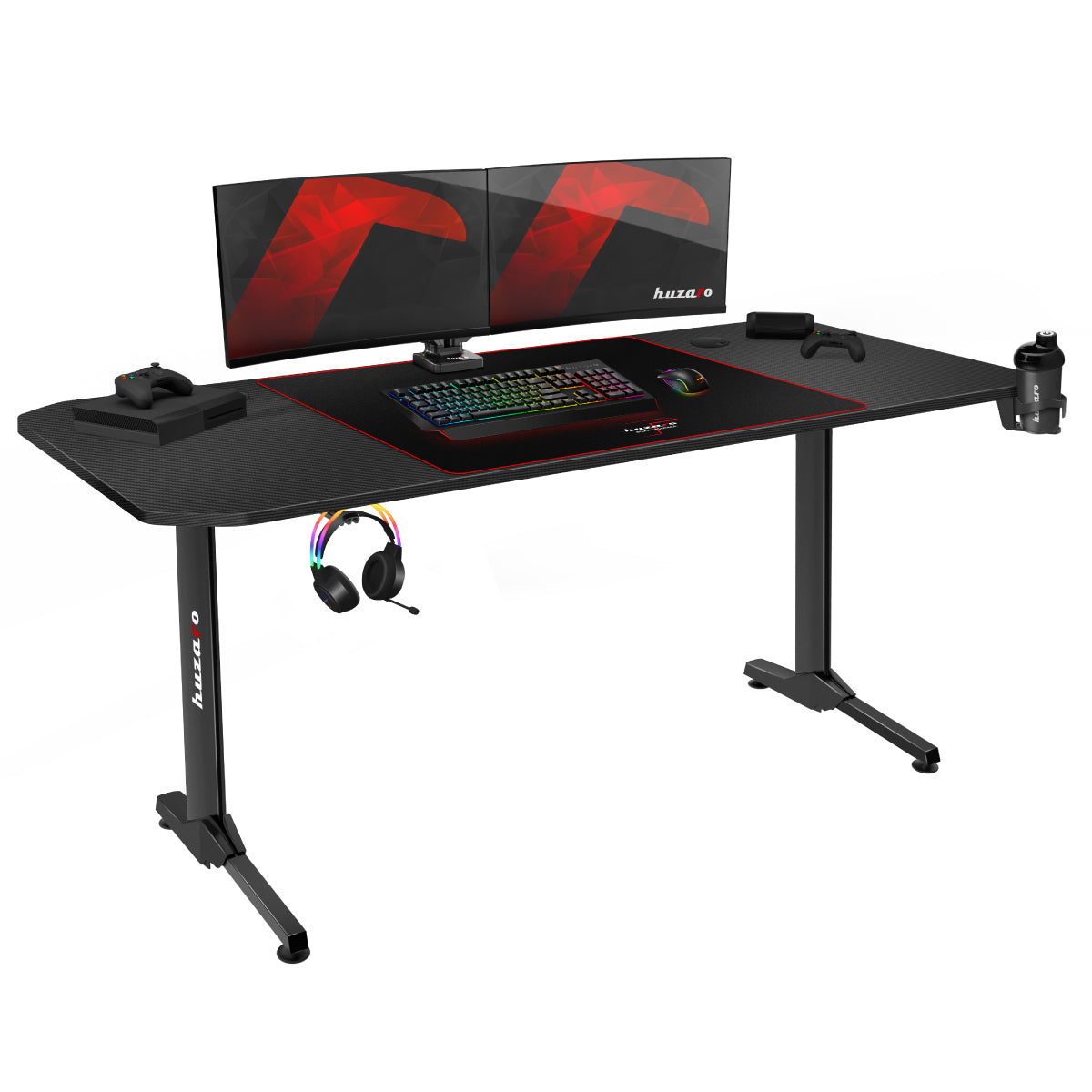 Huzaro Hero 4.7 Gaming-Schreibtisch Schwarz