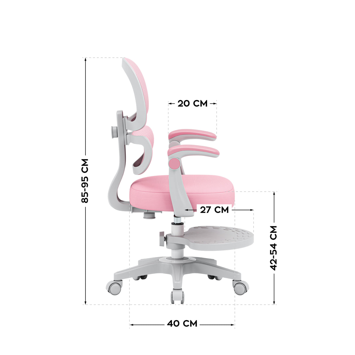 Ergonomischer Kinderstuhl Mark Adler Junior 4.4 Pink