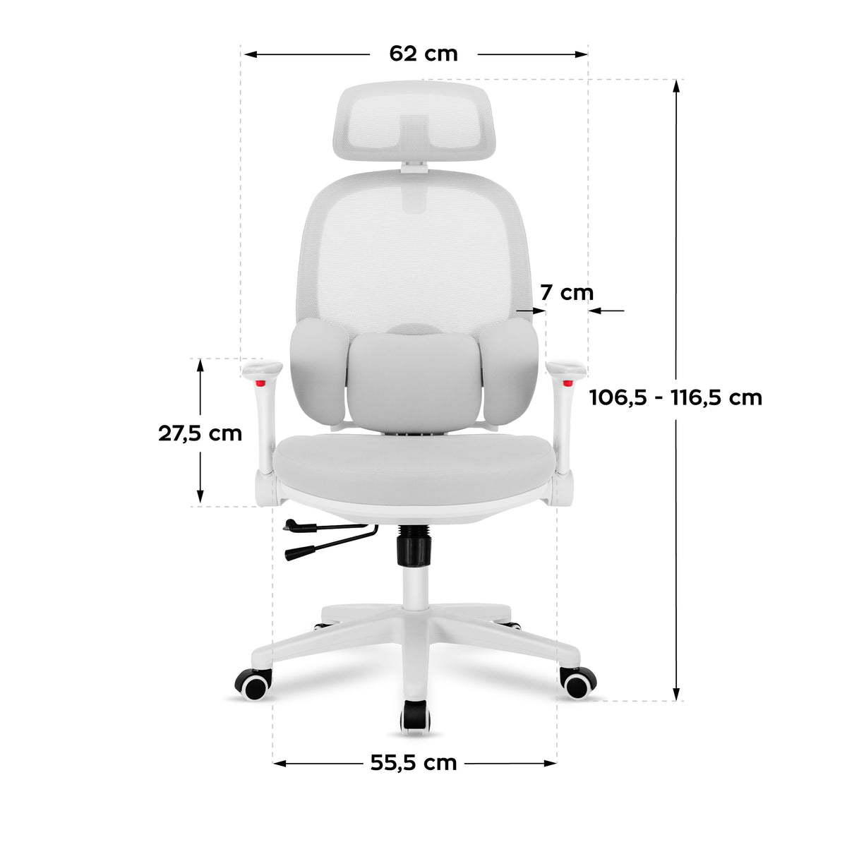 Mark Adler Junior 6.3 Grau ergonomischer Kinderstuhl