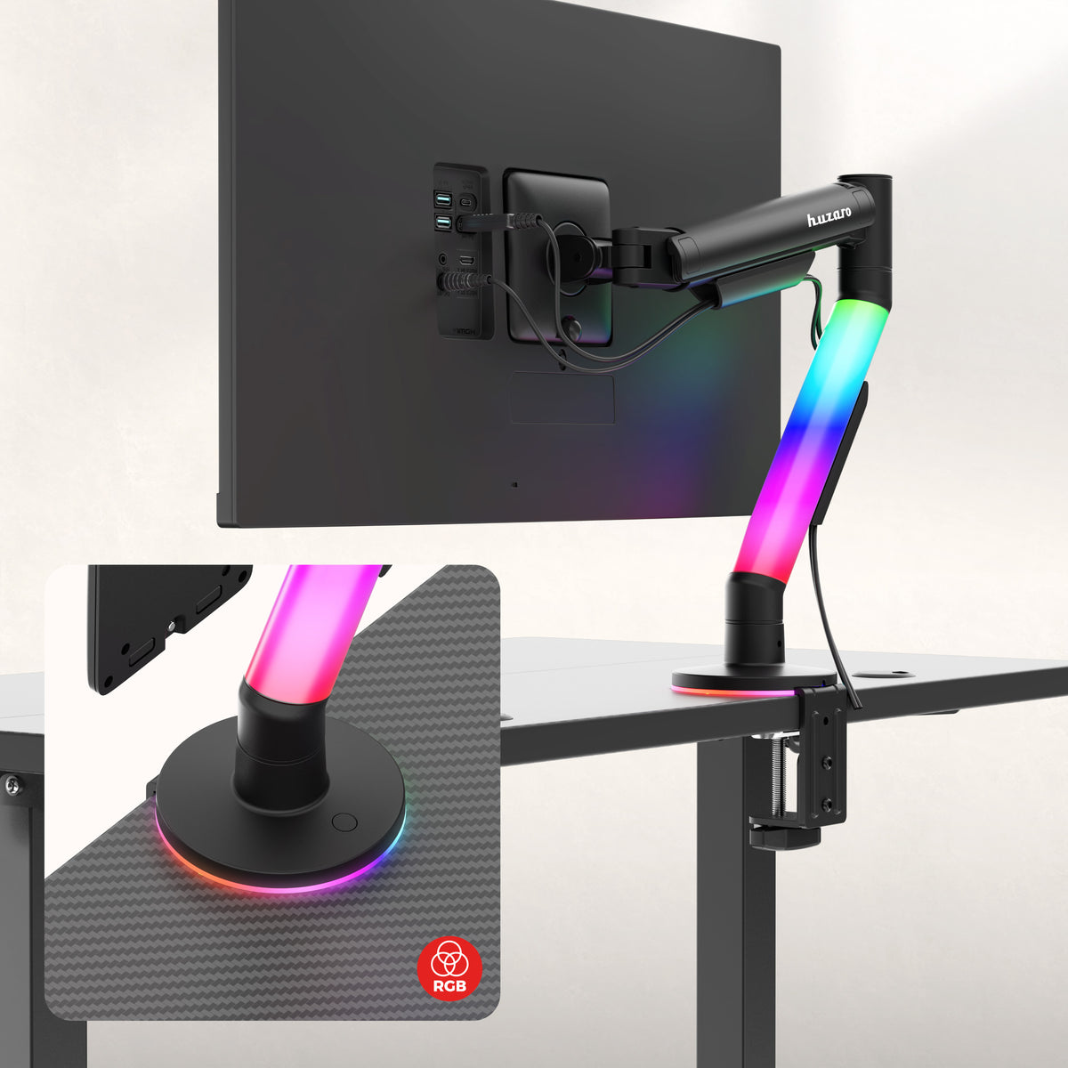 Verstellbare Monitorhalterung Huzaro Motion 1.6