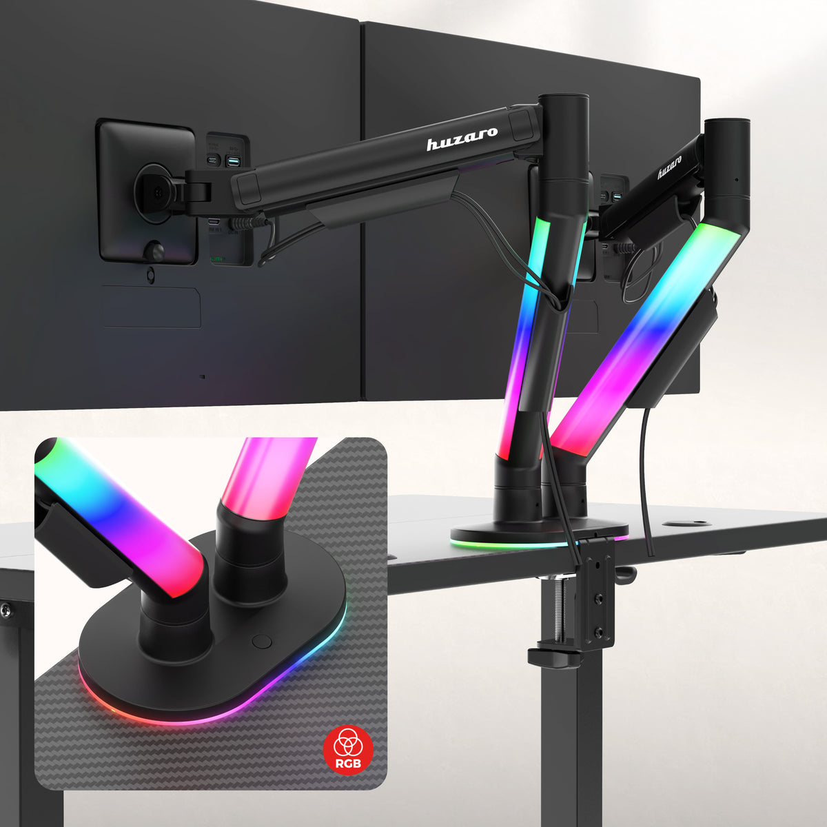 Tischhalterung für 2 Monitore Huzaro Motion 2.6 RGB