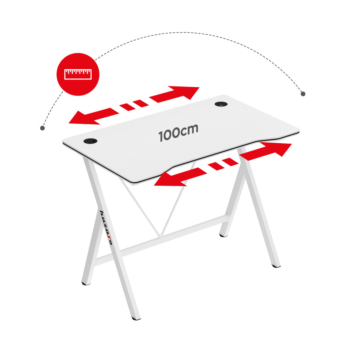 Ergonomischer Schreibtisch für jeden Innenraum