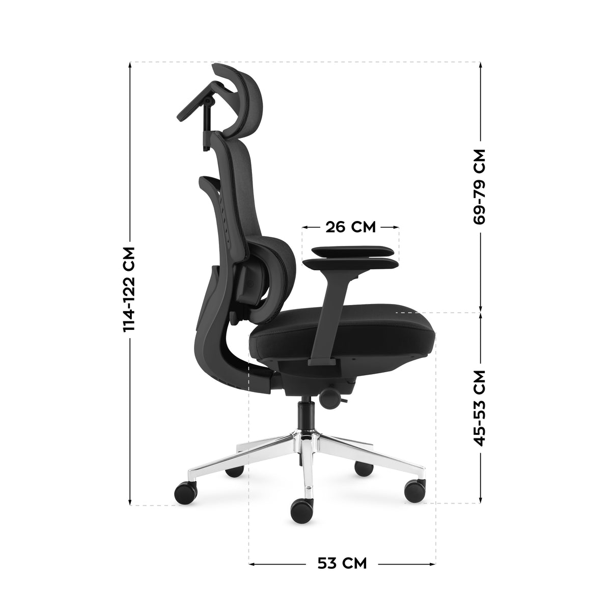 Bürostuhl mit Massagefunktion Mark Adler Visioner 6.1 Schwarz
